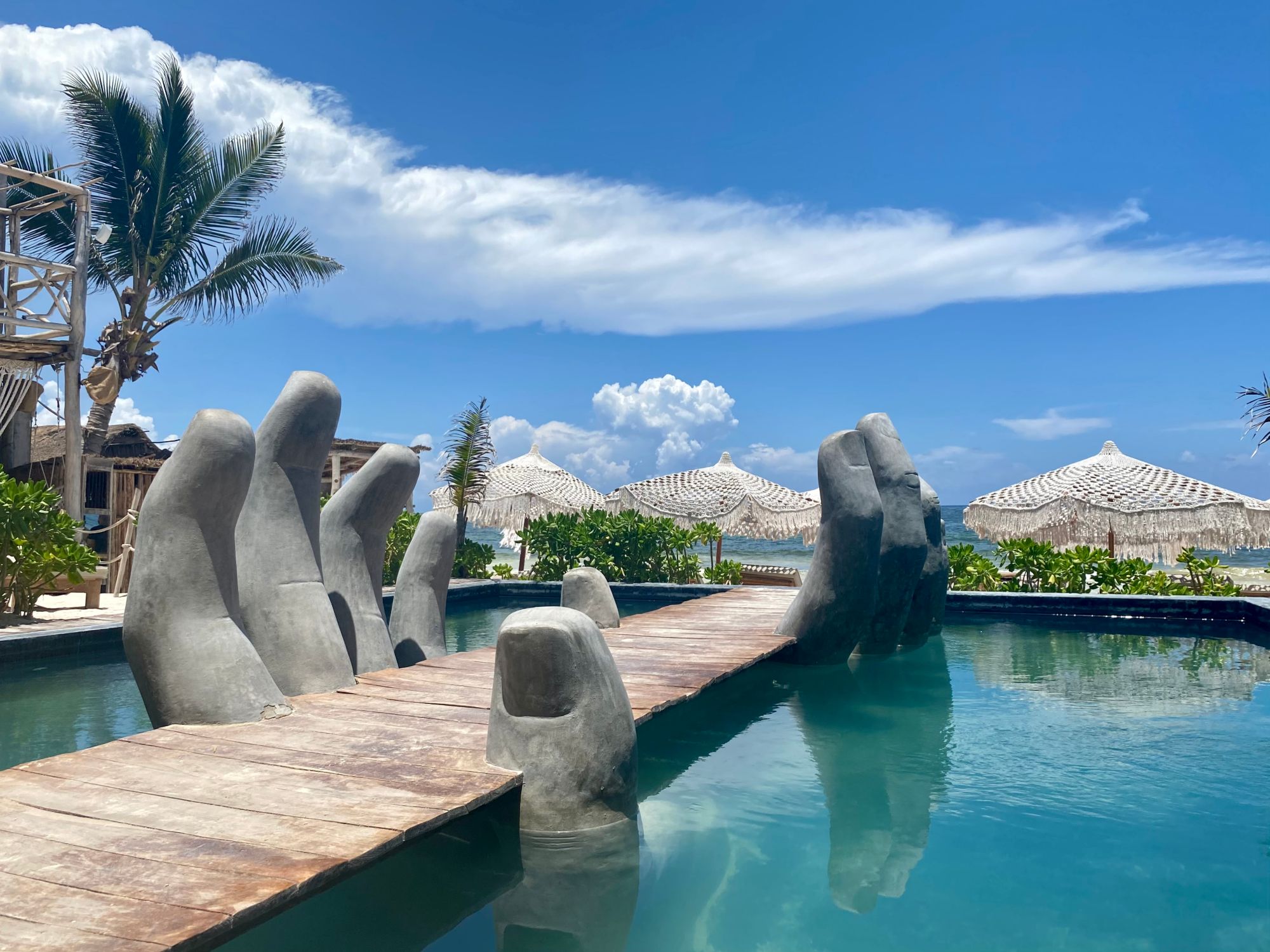 The Editorial Stay — Tulum sculpture pool